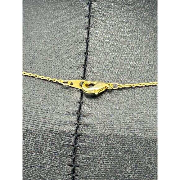 Gold Tone Heartbeat Necklace - Picture 3 of 7